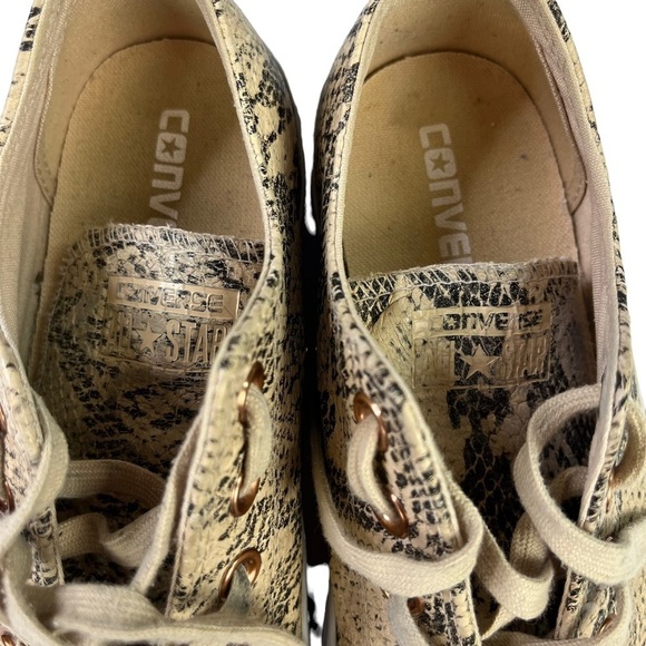 Converse Sneakers Womens Size 7 All Star 70‎ Ox Snake Skin Low Top Shoes - Picture 7 of 12
